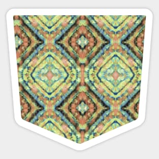 Pocket - SHIBORI BOHO NOMADIC MIRRORED Yellow Sticker